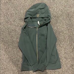 Lululemon Women’s Green Scuba Zip-Up Hoodie